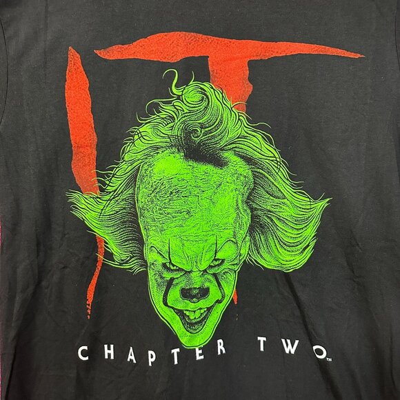 IT Chapter Two Neon Pennywise Horror Movie Promo Tee L - Picture 2 of 4